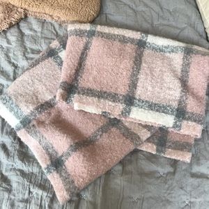 Plaid Infinity wrap scarf